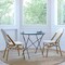 Merrick Lane Celia Indoor/Outdoor Stacking Bistro Chair with Aluminum Frame